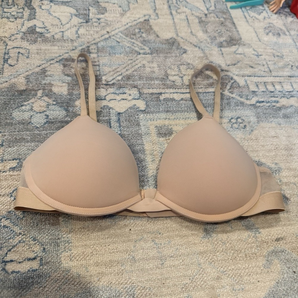 Pepper Ultimate Contour T-Shirt Bra Womens 36A Beige Underwire Small Bust